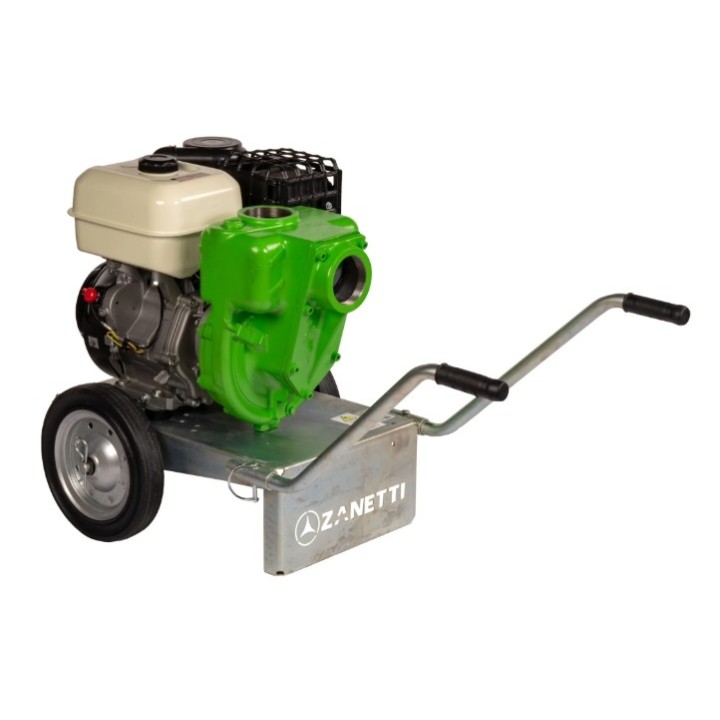 Motopompa benzina autoadescante in ghisa ZANETTI PB80-420AGE prevalenza max 38 m | Newgardenmac.com