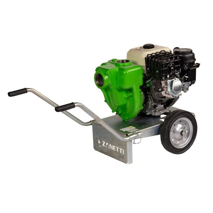 Pompe à essence auto-amorçante en fonte ZANETTI PB80-420AGE, hauteur de refoulement max. 38 m | Newgardenmac.com