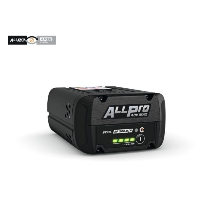 Batteria litio STIHL ALLPRO AP300P CONNECTED max 40V 333Wh Tabless Power Boost | Newgardenmac.com