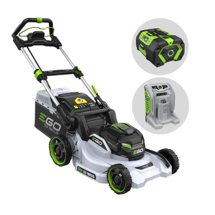 Cortacésped autopropulsado a batería EGO LM1914E-SP de 56 V, ancho de corte de 47 cm, cesta de 55 L. | Newgardenmac.com