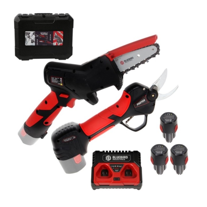 Scherenbausatz CS 22-04 PS 23-25 FASTER BLUE BIRD mit 3 Akkus 12.6 V | Newgardenmac.com