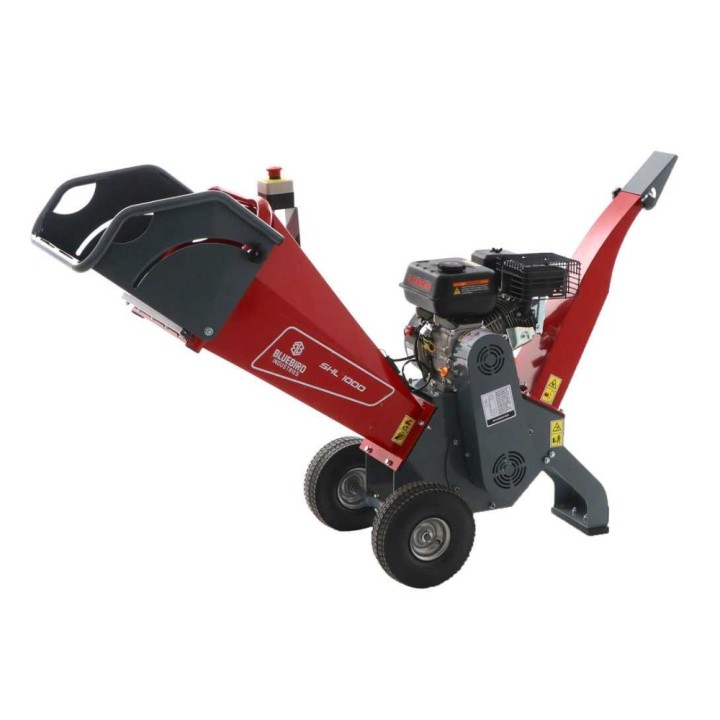 BLUE BIRD SHL 1000 déchiqueteuse Loncin moteur 6.5Hp diamètre de coupe 100mm | Newgardenmac.com