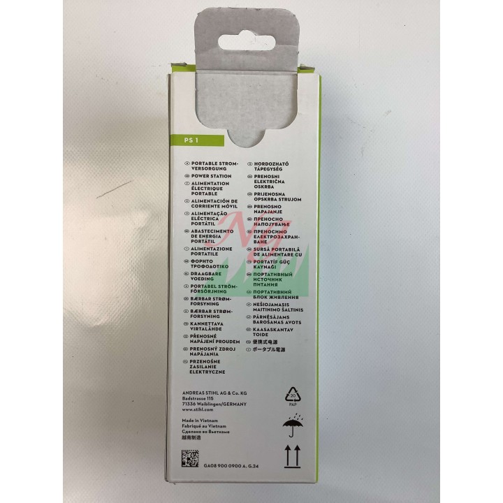 Alimentatore portatile compatto STIHL PS 1 con torcia integrata senza batteria | Newgardenmac.com