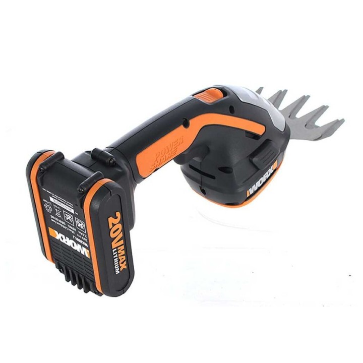 Forbice a batteria WORX WG801E con batteria 2.0 Ah e caricabatterie | Newgardenmac.com