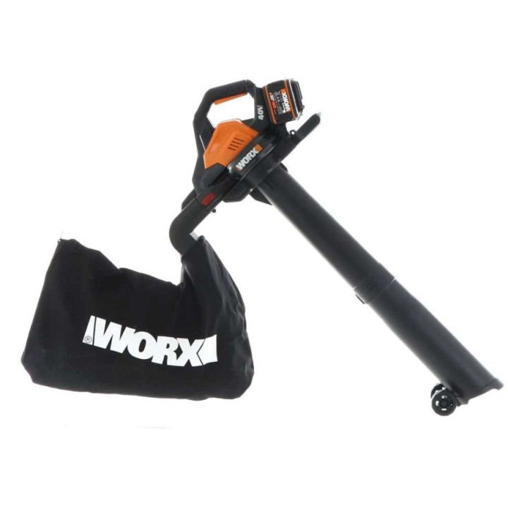 Soffiatore aspiratore a batteria WORX WG583E con 2 batterie e caricabatterie | Newgardenmac.com