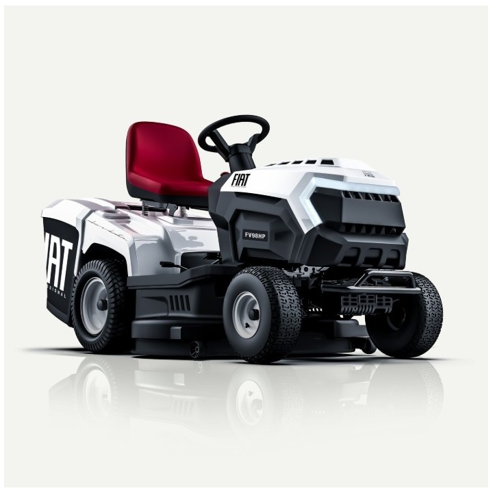 FIAT FV98HP 586cc ride-on mower, 98cm cutting width, LED headlights | Newgardenmac.com