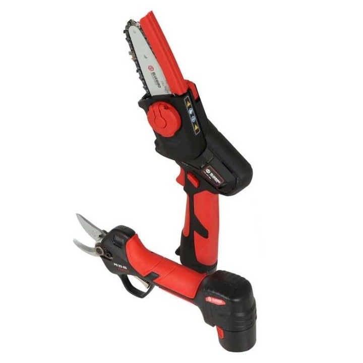 Kit de taille CS 22-04 cisaille PS 23-25 FASTER BLUE BIRD avec 3 batteries 12.6 V | Newgardenmac.com