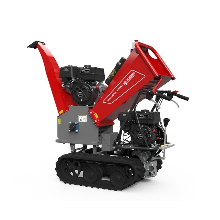 BLUEBIRD 310-SHL1200 15Hp tracked wood chipper, max branch diameter 120mm | Newgardenmac.com