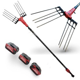 Abbacchiatore telescopico a batteria BLUEBIRD OLIMPO 23-56AT 3 batterie incluse | Newgardenmac.com