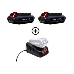 Kit 2 batteries LBP56V125 126Wh 2,5Ah + chargeur rapide DBC-560 56V ECHO | Newgardenmac.com