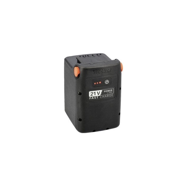 STOCKER 21V Power Line 8.0Ah 172.8Wh Fast Charge lithium battery with LED | Newgardenmac.com